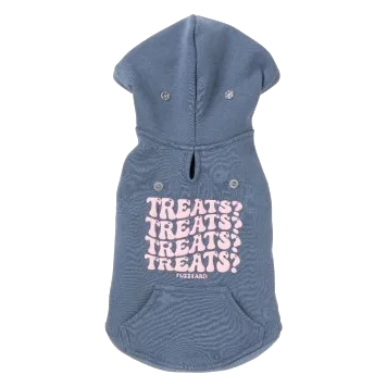 FuzzYard Treats Kapuzenpullover für Hunde in Blau