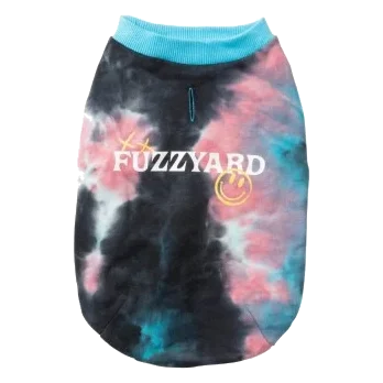 Hunde-Sweatshirt FuzzYard Smiley Tie-rus in Blau mehrfarbig