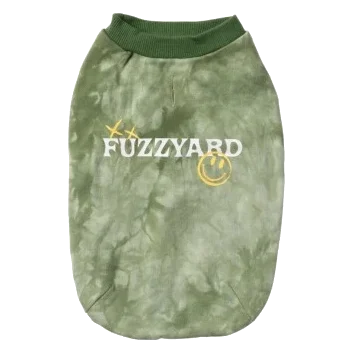 Hunde-Sweatshirt FuzzYard Smiley Tie-rus in Grün