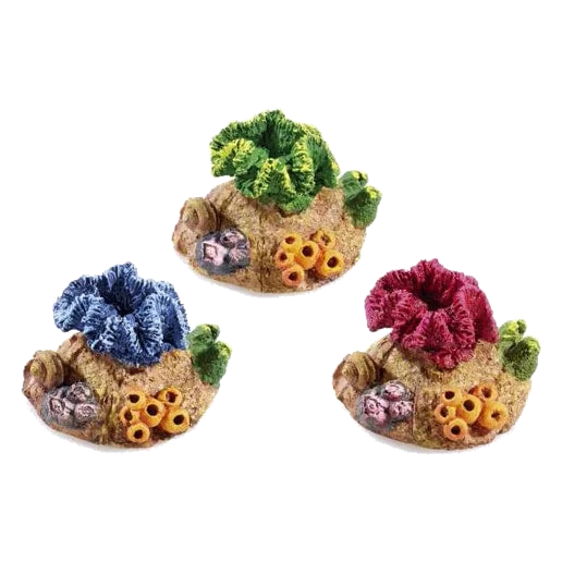 Sortierte Mini-Korallen für Aquarien, 3 Stück