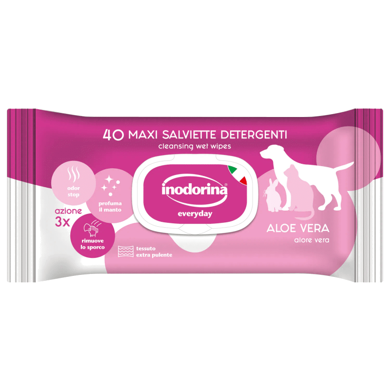 Inodorina Tücher mit Aloe vera für Hunde