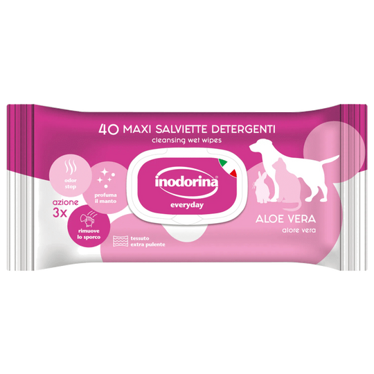 Inodorina Tücher mit Aloe vera für Hunde