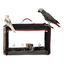Faltbare Transportbox für Vögel und Papageien mit transparentem Fenster und zwei Papageien